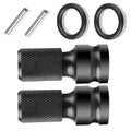 2Pcs 1/2" Drive to 1/4" Socket Adapter Hex Drill Chuck Change for Impact Wrench