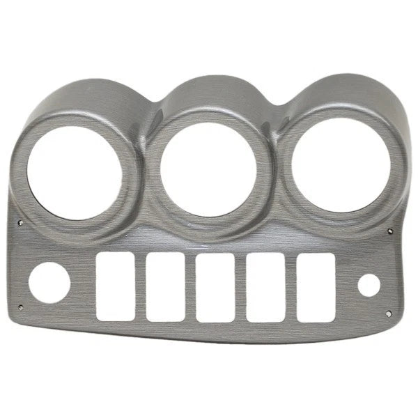 Lund Boat Blank Gauge Switch Panel 2006146 - Brushed Silver