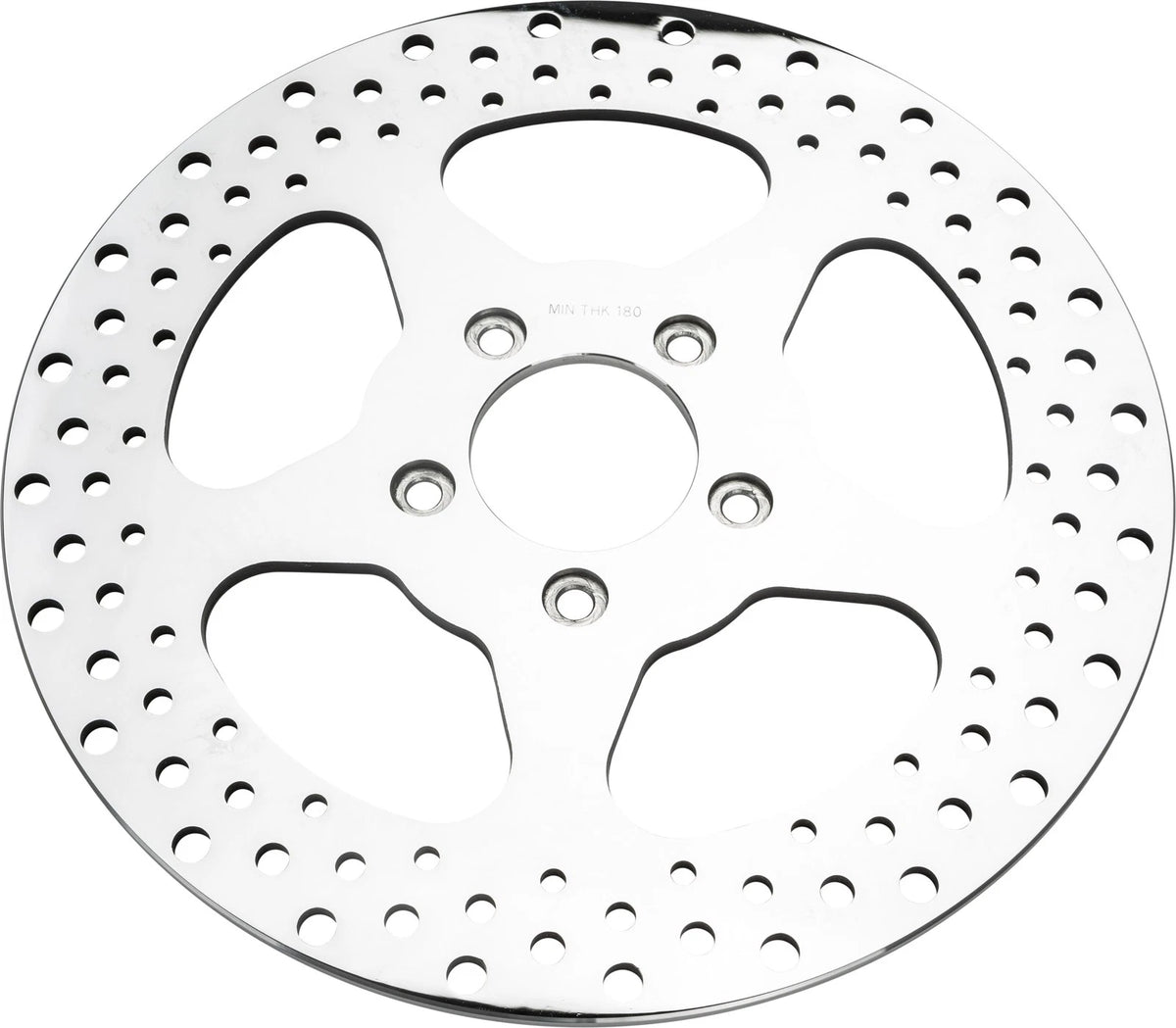 HARDDRIVE 5 Spoke Brake Rotor Front 11.5" Polished for Harley-Davidso N FLHR &