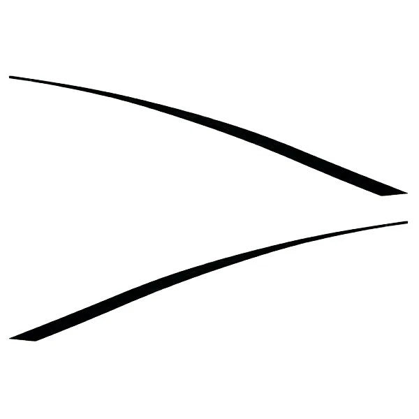 Tracker Boat Vinyl Decals 166037 - 166038 - Black 76 1/2" (set of 2)