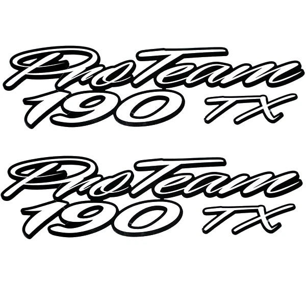 Tracker Boat Decal 142804 - Pro Team 190 TX 11 1/2 Inch (set of 2)