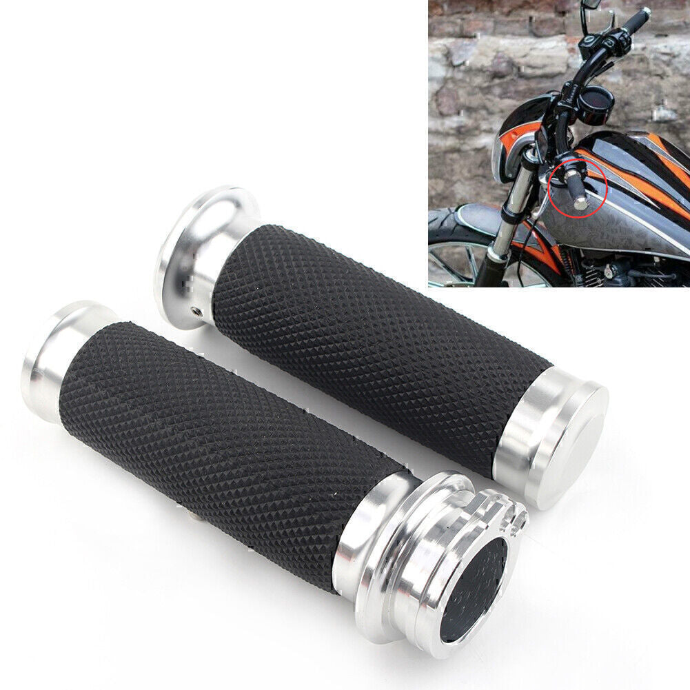 2x 1" Handle Bar Hand Grip for Harley Touring Electra Glide Ultra Classic FLHTCU