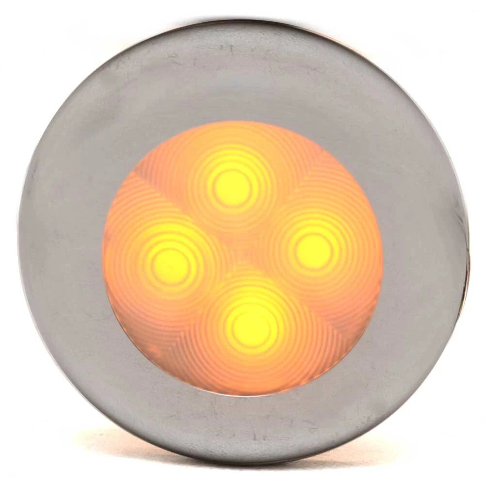 Hella Boat LED Courtesy Light 980507077 - Amber 2 Inch Chrome