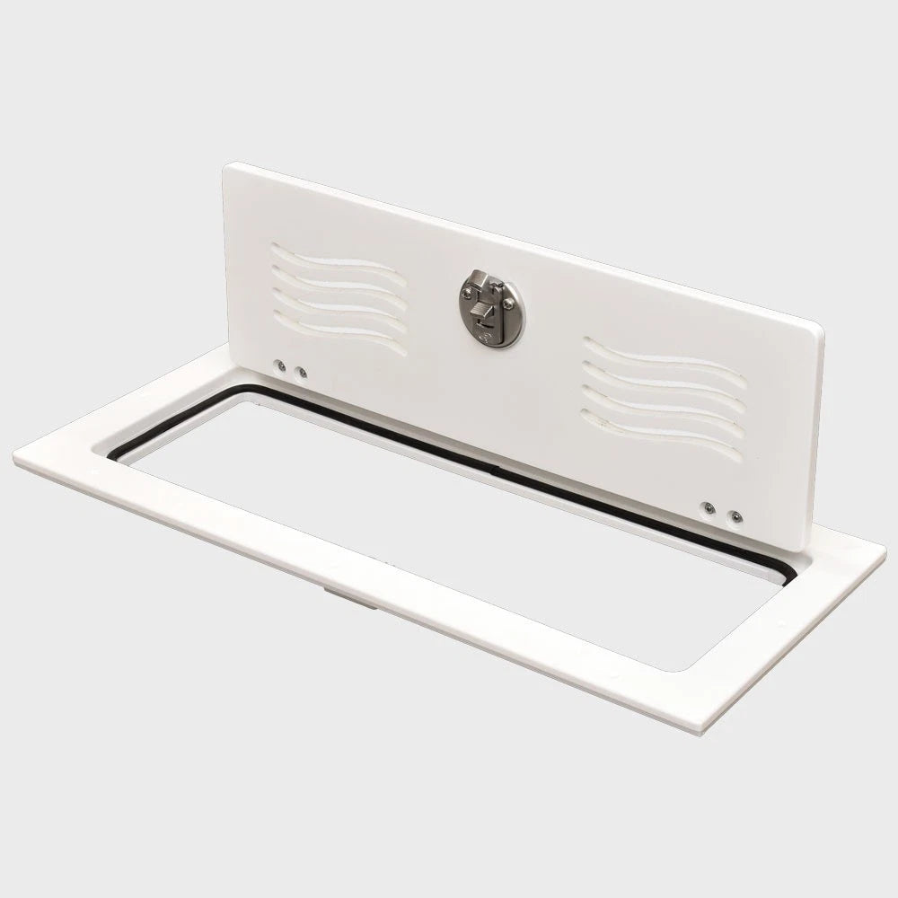 Blue Wave Boat Access Door PPF-000127 - 10 X 25 Inch White Starboard