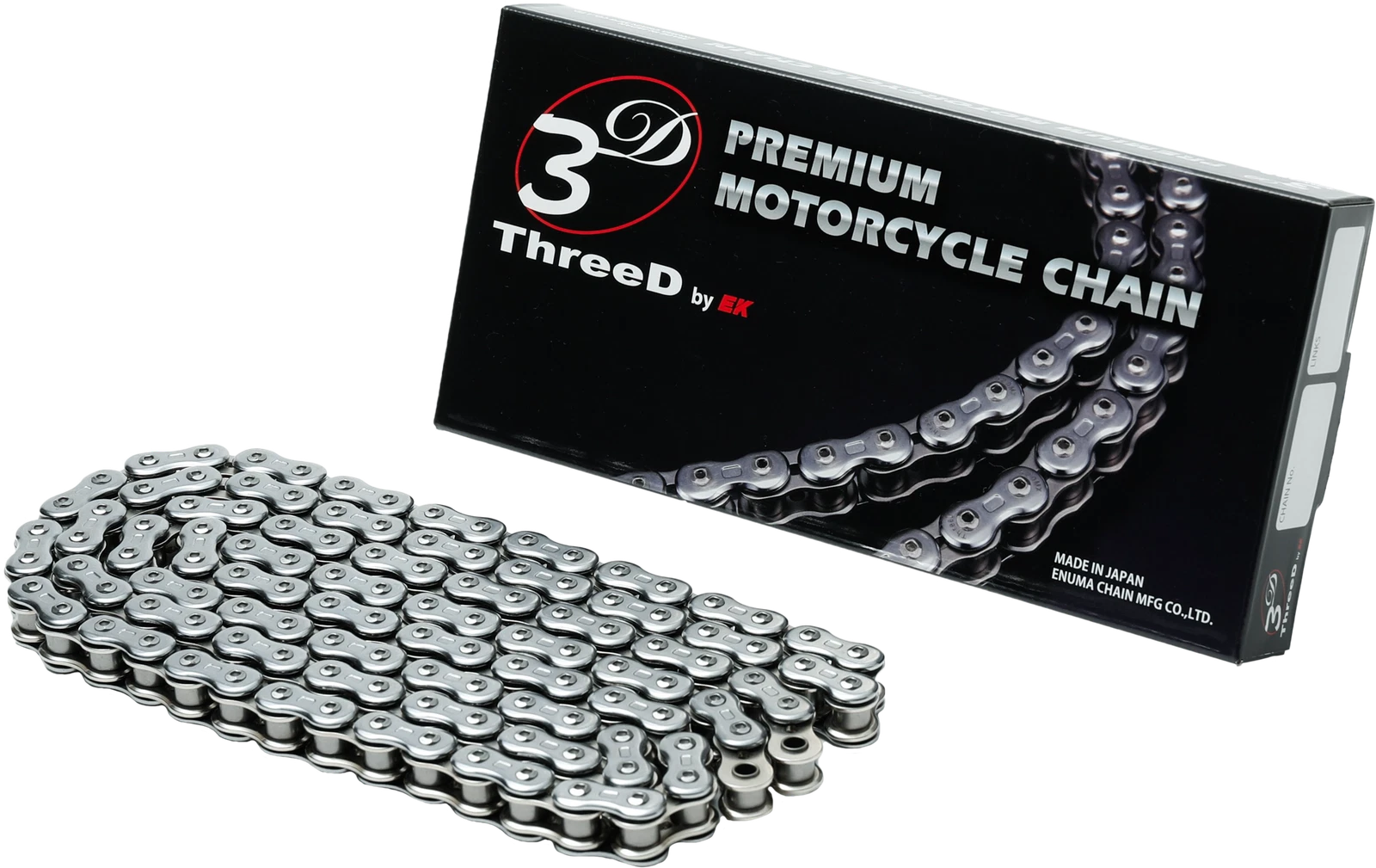 EK Chain GP RV NX2 Ring 520 120L Chrome for Motorcycles 2010-2023