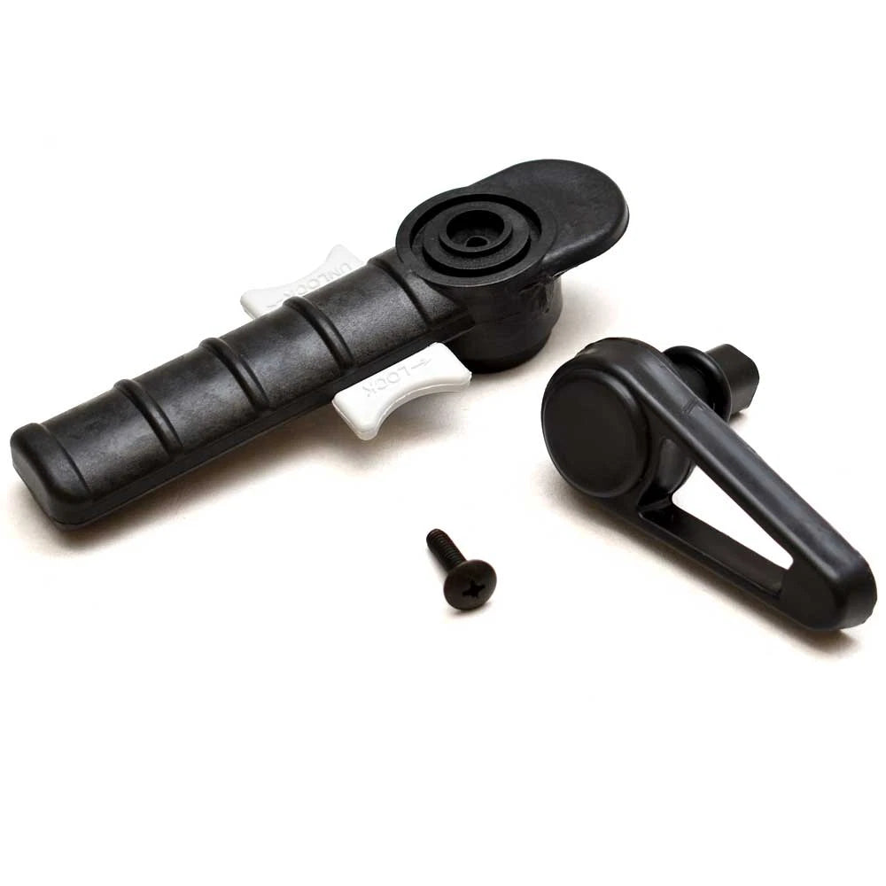 Jim Black Boat Hatch Handle 595-EHKL - Locking Black Kit