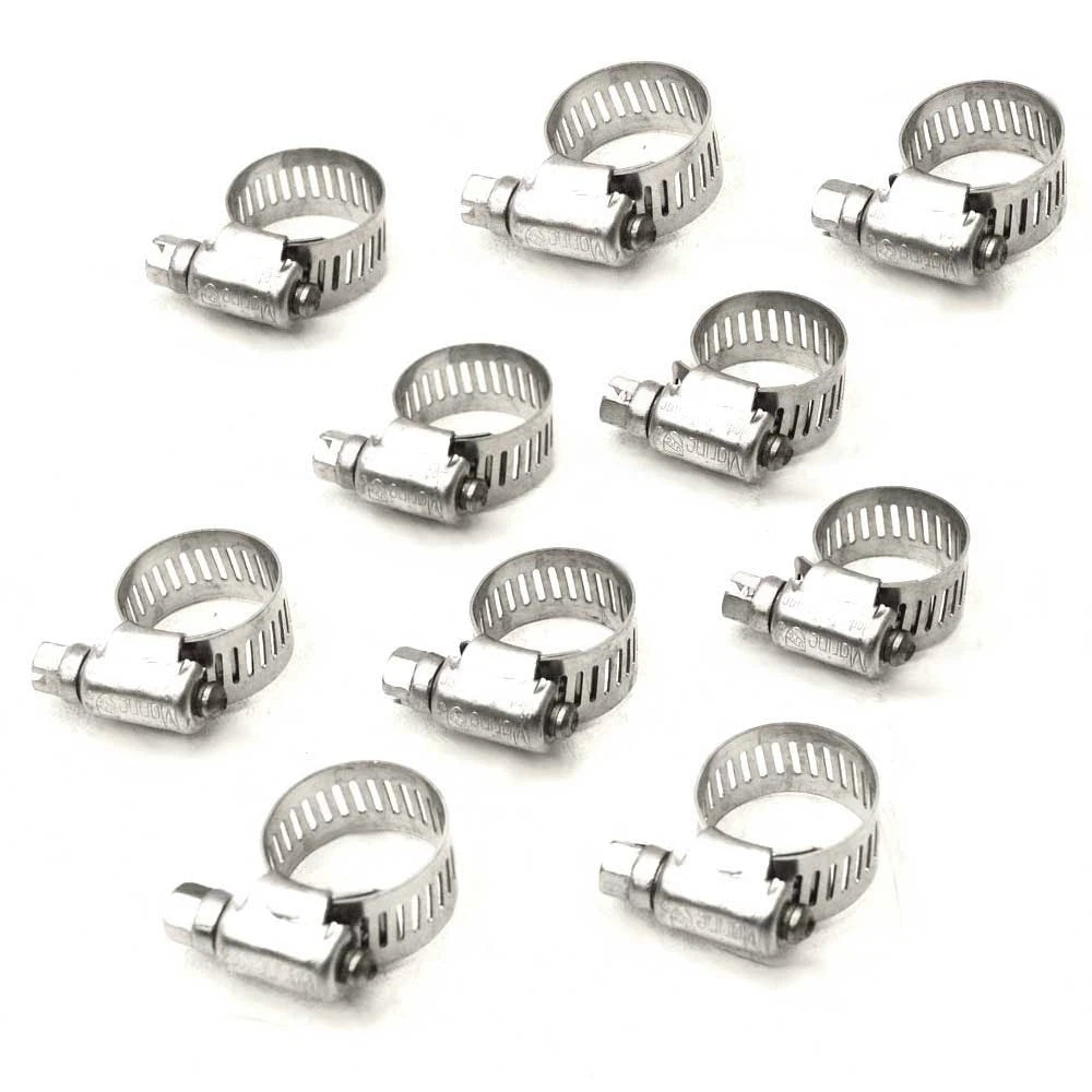 Boat Worm Hose Clamp HCSS6-9 - Carver 3/8 - 7/8 Stainless (set of 10)
