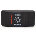 Carling Boat Contura III Rocker Switch Actuator - Dock Lights Lighted