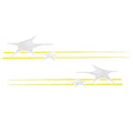 MasterCraft Boat Raised Graphic Decals 758086 - ProStar Yellow (2 PC)