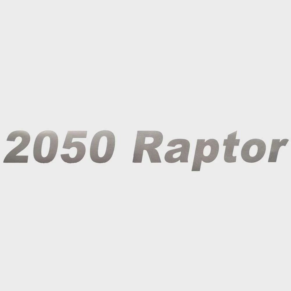 Lund Boat Decal 2083111 - 2050 Raptor Silver 13 X 1 3/4 Inch Sticker
