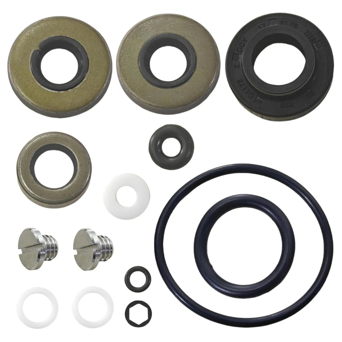 For 396350 Johnson Evinrude 9.9 15HP Lower Gearcase Seal Kit with Drain Screws