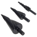 6-10mm Shank HSS Step Drill Bit Set Large Cone Titanium Bit Hole Cutter