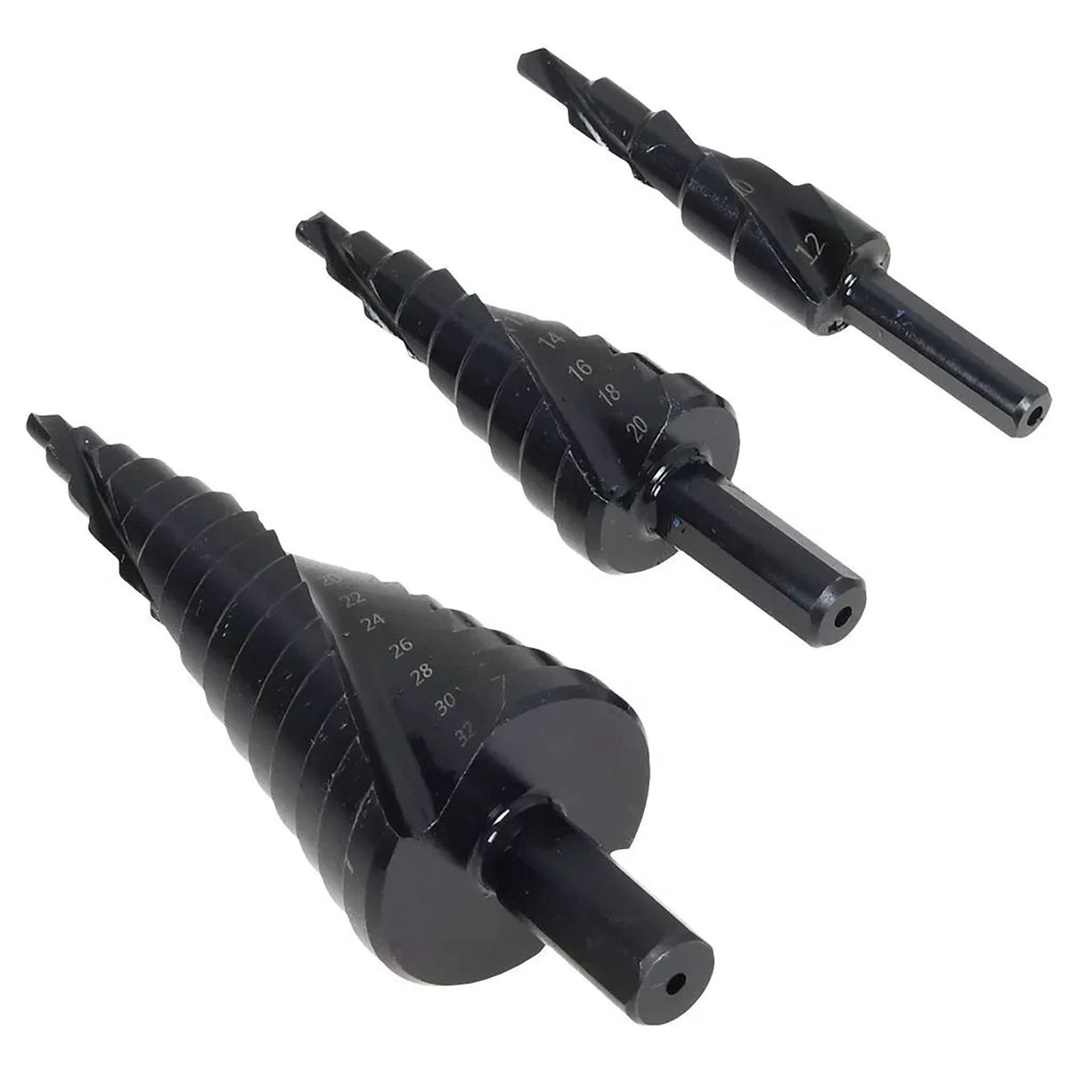 6-10mm Shank HSS Step Drill Bit Set Large Cone Titanium Bit Hole Cutter