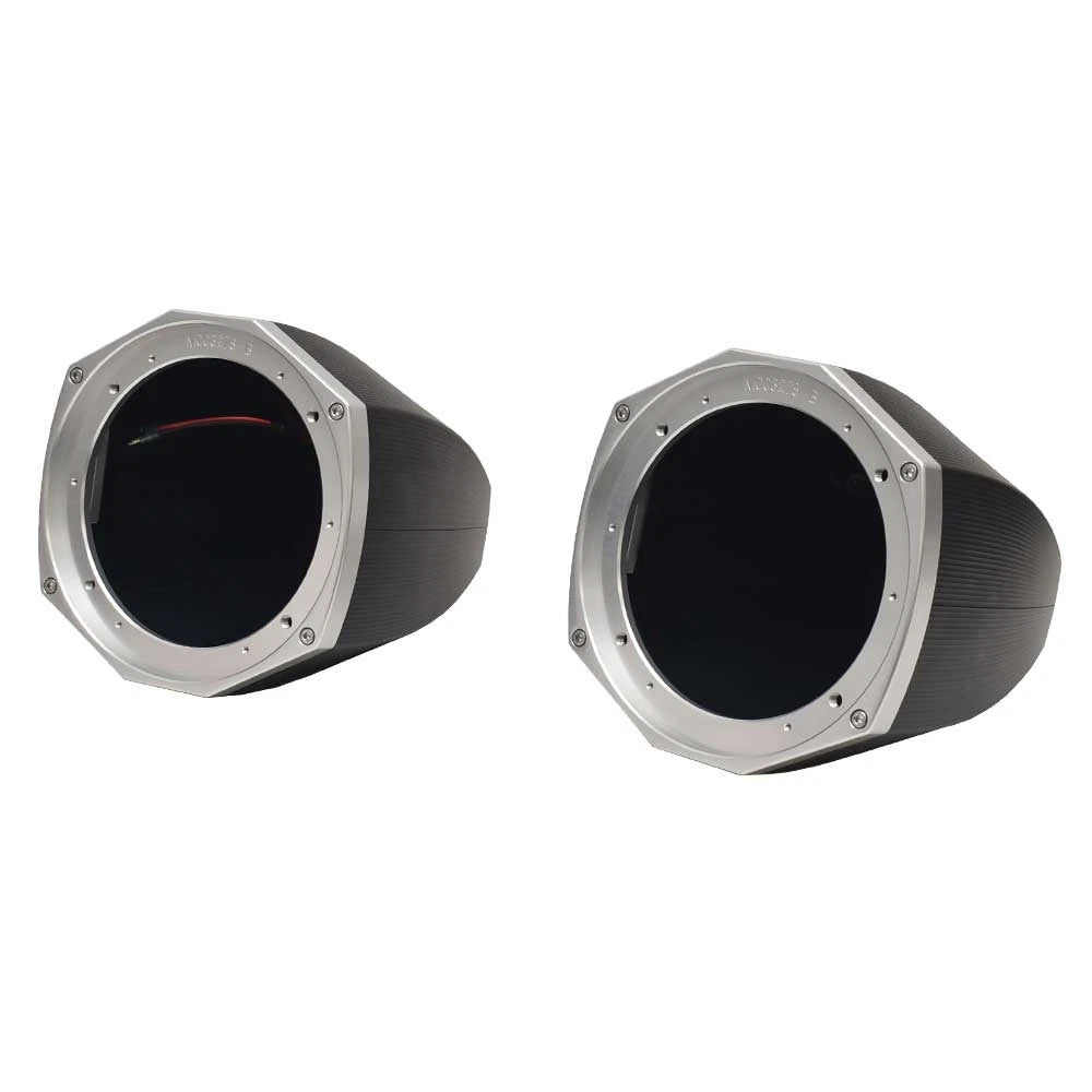 MasterCraft ZFT7 Boat Speaker Cans 404843 – 8.5 Inch Black LED Lights (pair)