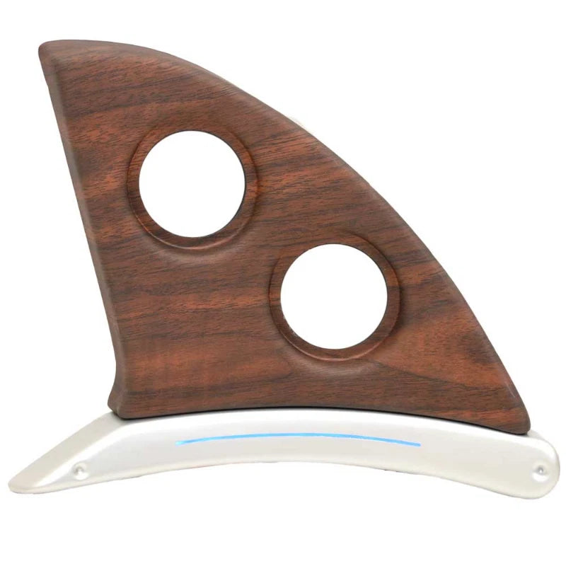 Godfrey Pontoon Boat Blank Gauge Panel - Sanpan Woodgrain Illuminated