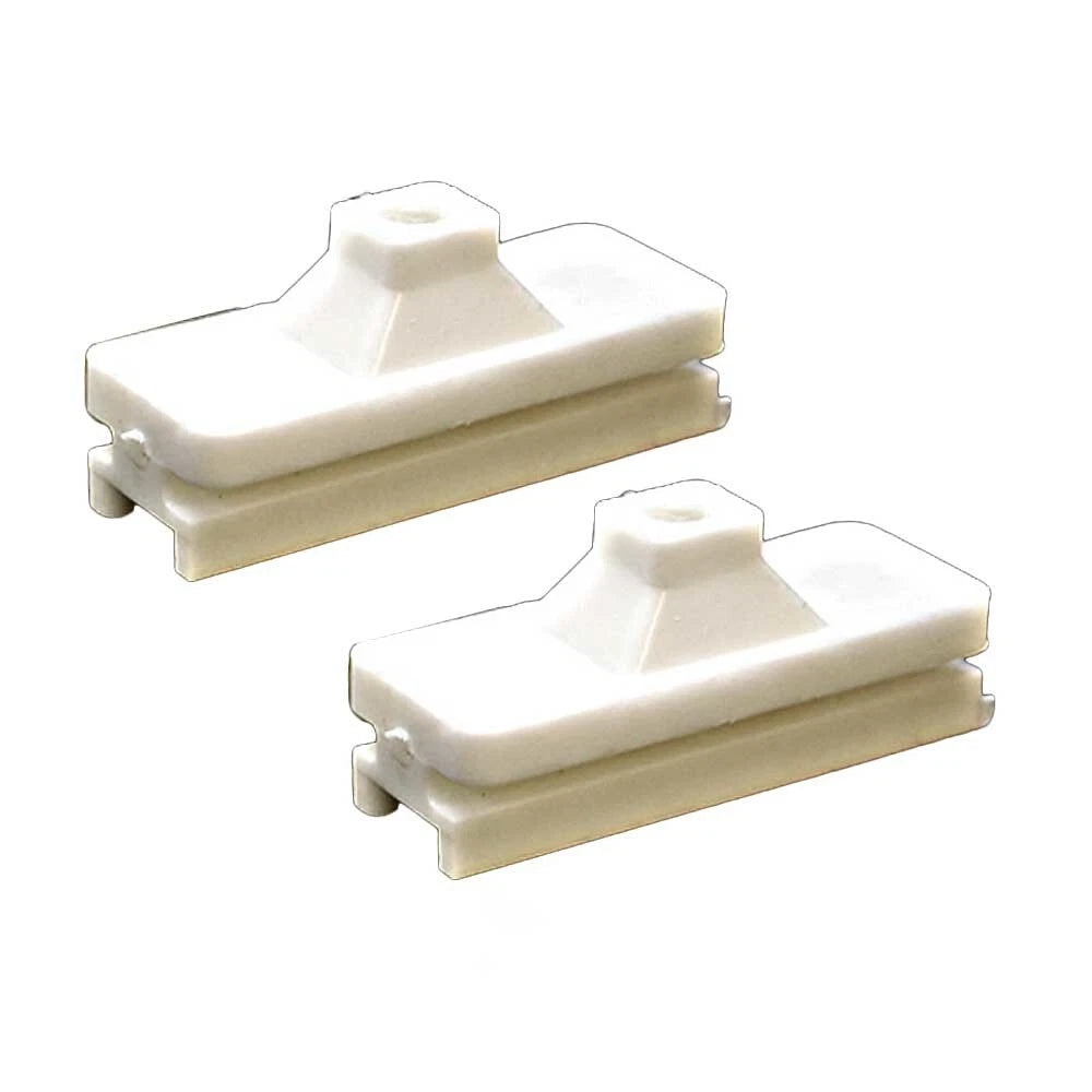 Sea Ray Boat Bimini Fitting - 2 1/4 X 7/8 Inch Off White (pair)