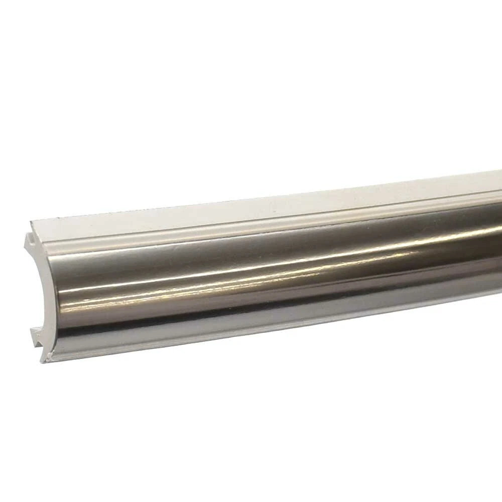 Taco Boat Rub Rail Insert V12-9873CP50 - Flex Chrome 1 1/8 X 5/8 Inch (50FT)