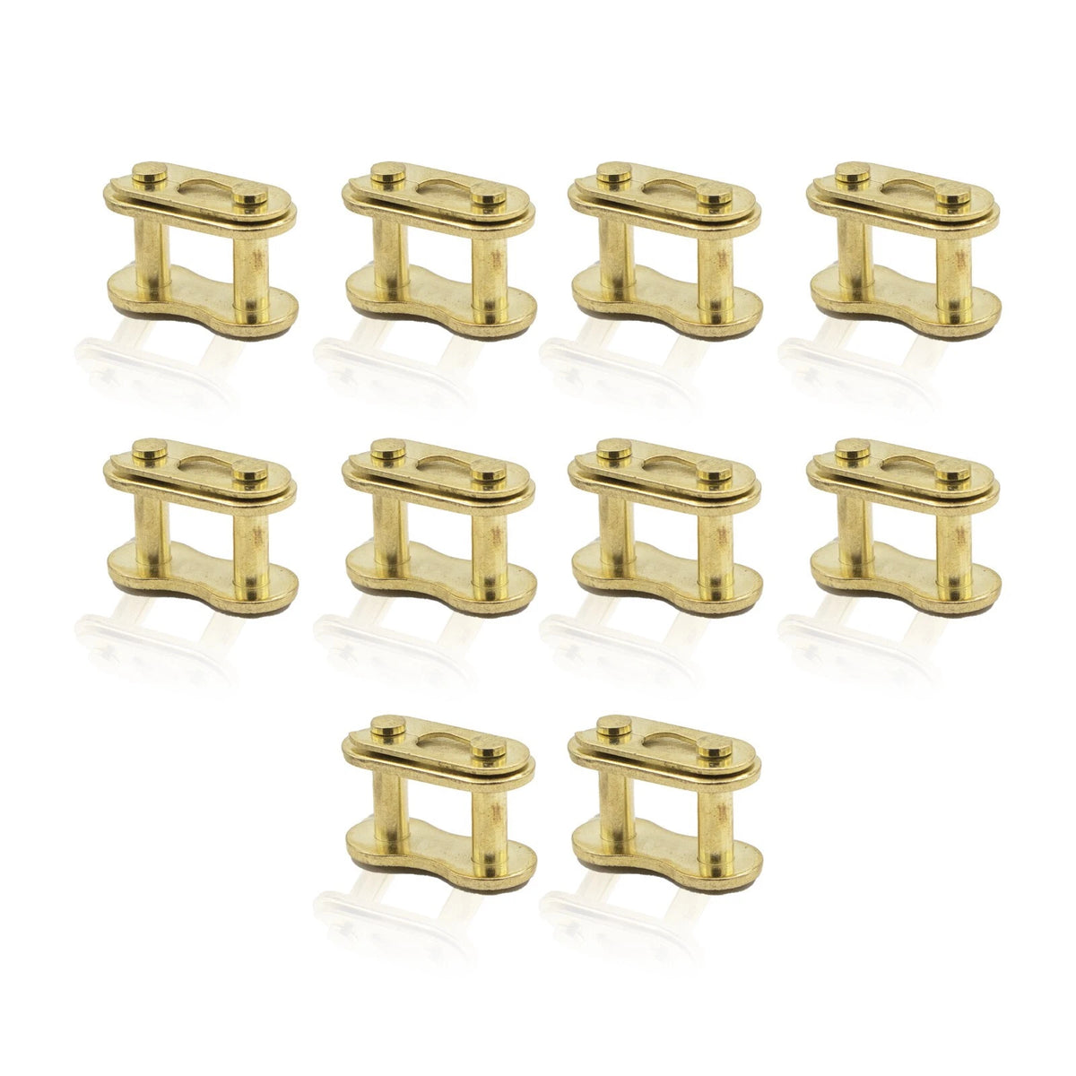 CADENA 10 ESLABONES ORO MASTER LINK 420 PARA CADENA ATV DIRT BIKE COOLSTER
