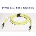 STANDARD 2/0 8 Foot 8 Inch YELLOW BOAT BATTERY CABLE