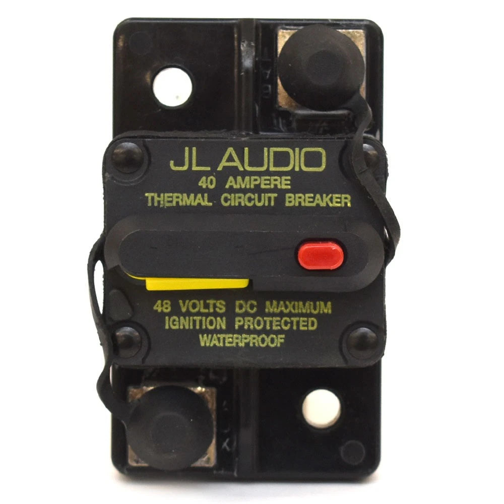 JL Audio Boat Manual Reset Circuit Breaker XMD-MCB-40 - 40A 48VDC