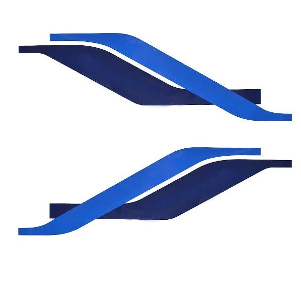 Rinker Boat Graphic Decals - Blue Stickers (set of 2)