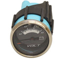 Faria Boat Volt Gauge VBC020A - 10 to 18V Black - Silver