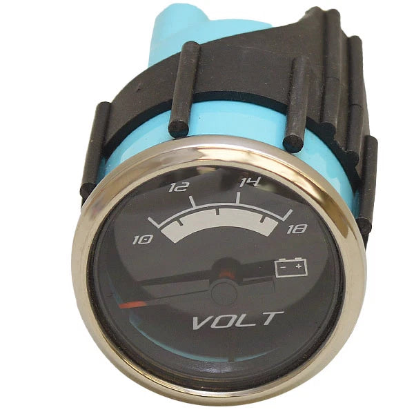 Faria Boat Volt Gauge VBC020A - 10 to 18V Black - Silver