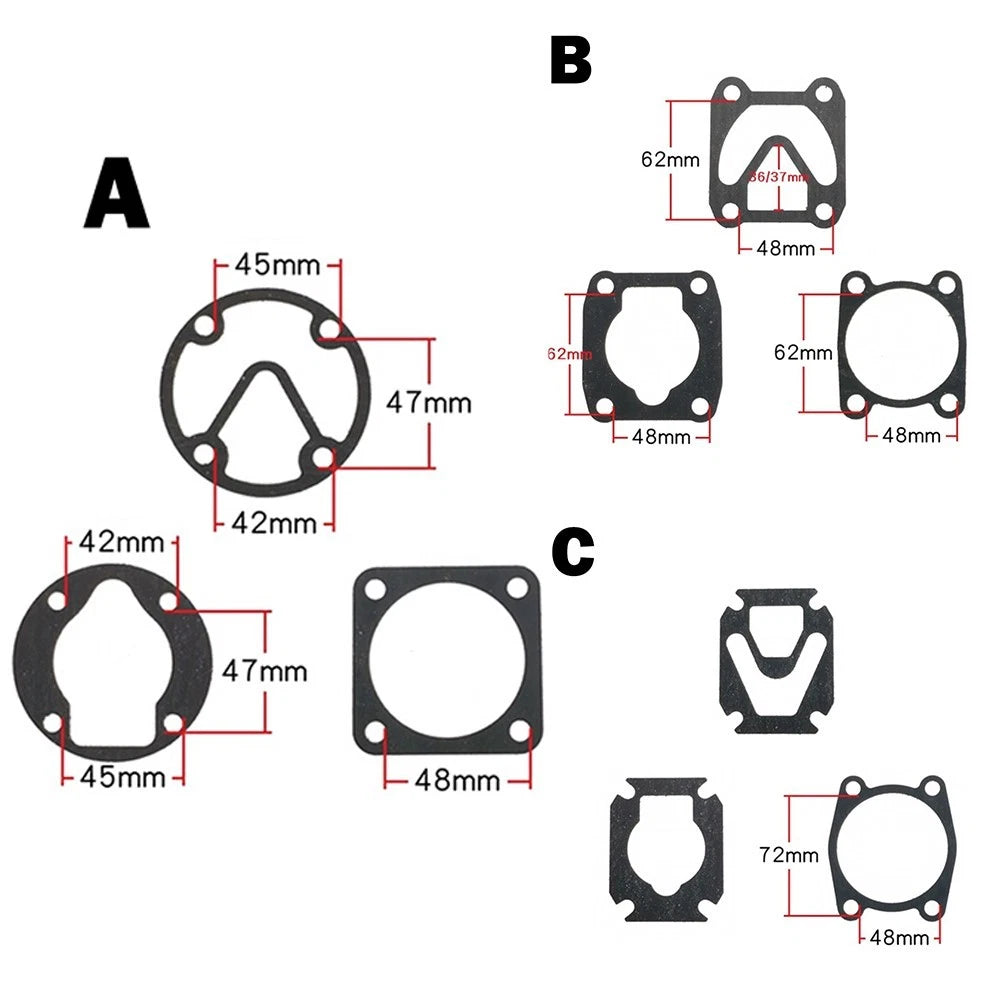 Valve Plate Gaskets 3 in 1 for Direct Driven Air Compressor Accessries