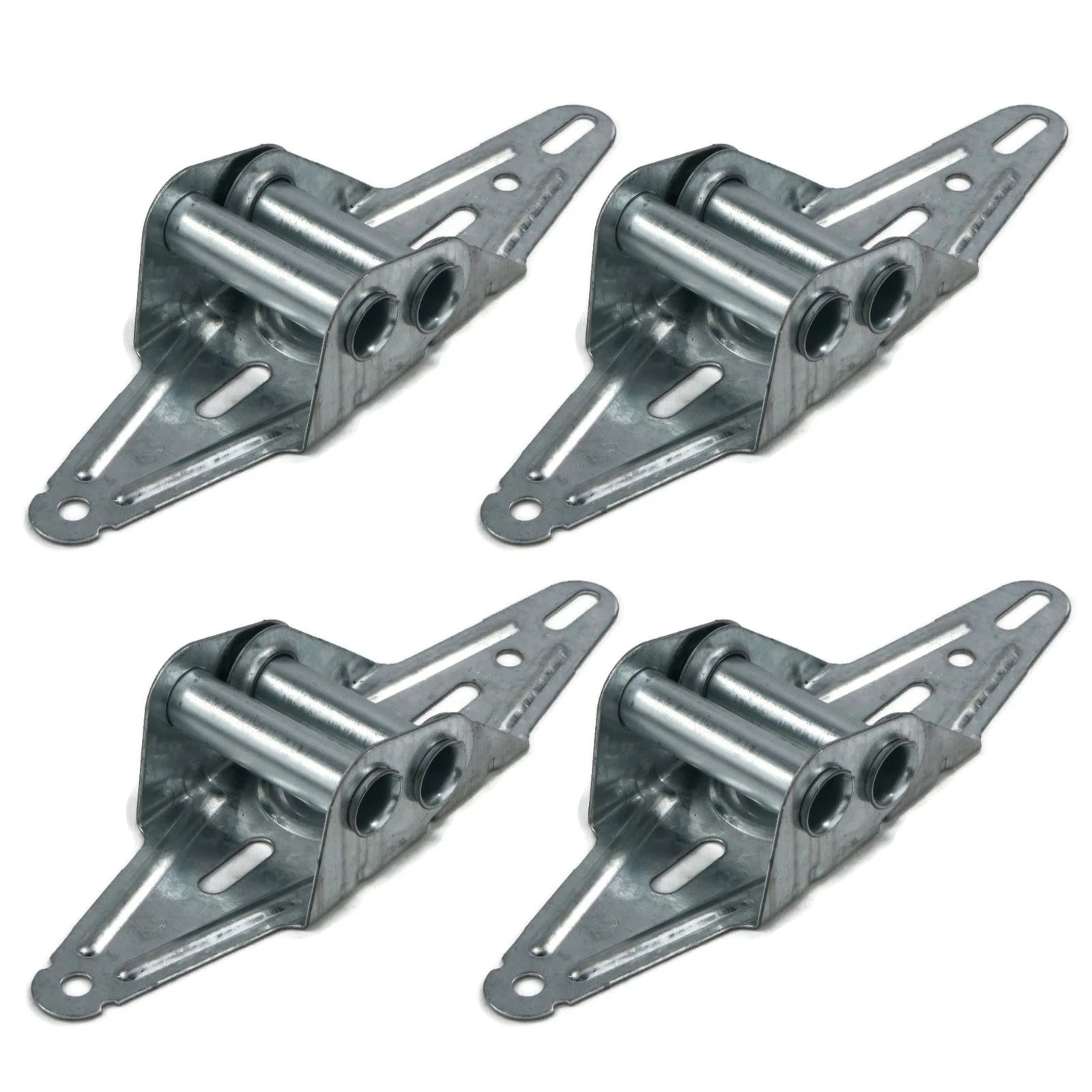 (pack of 4) 18 Gauge Garage Door #2 Hinges, Predrilled Assorted Hole Combination