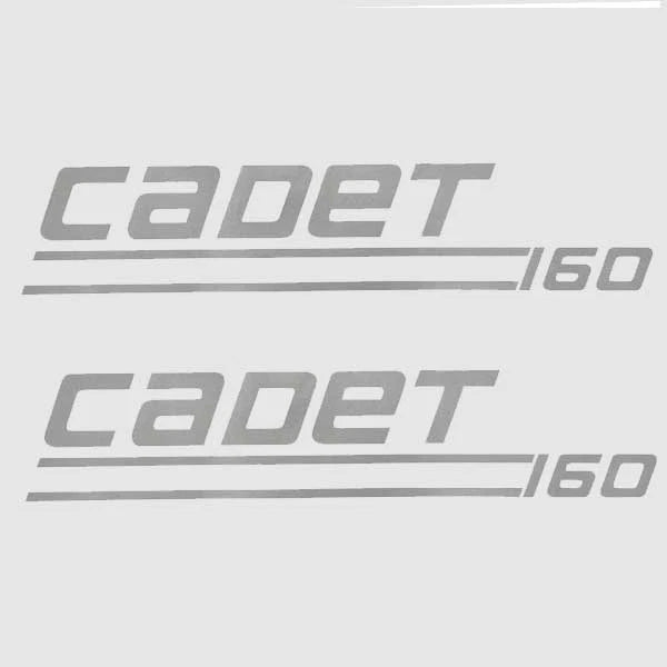Weeres Pontoon Boat Decals 30000375 - 160 Cadet Silver Stickers (pair)