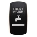 Boat Rocker Switch Cover - Fresh Water Actuator Black White