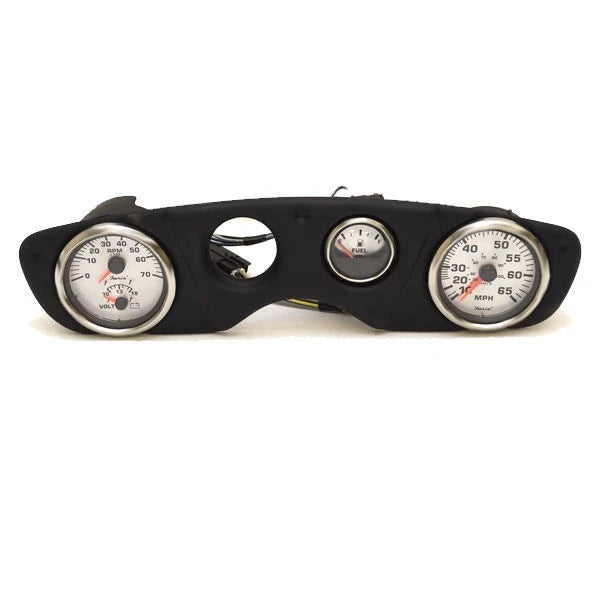 Lund Boat Gauge Dash Panel 2074402 - Spun Silver Series 17 5/8 Inch