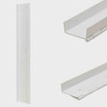 Boat Offset Piano Hinge - 34 X 4 7/8 Inch White 12 Gauge Aluminum
