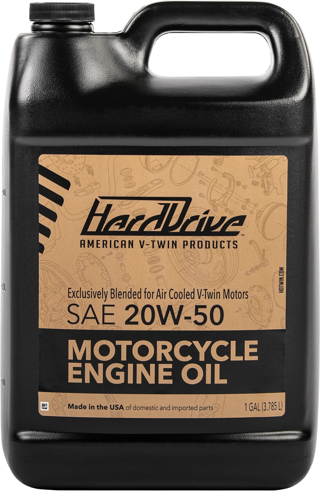 HARDDRIVE Engine Oil 20W-50 for V-Twin Harley Davidson 1980s-2020s