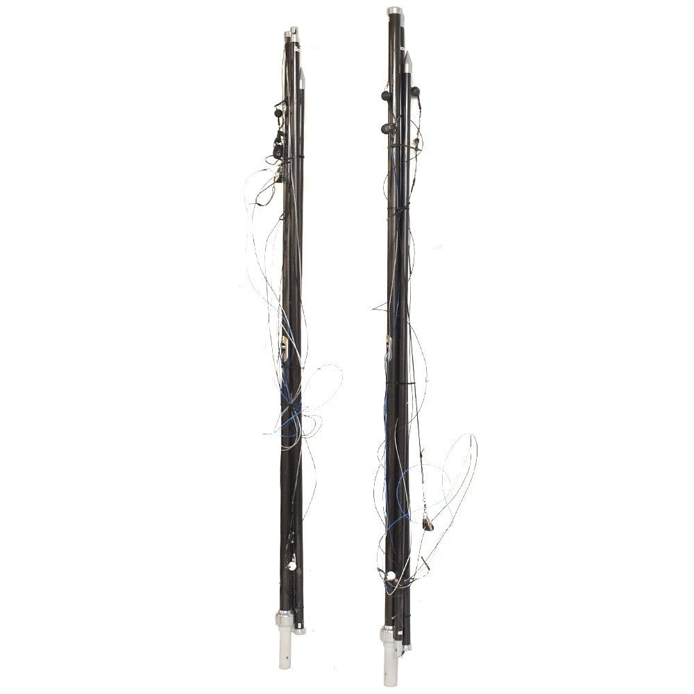 TACO Boat Collapsible Outrigger Poles OI-3220CF - 22Ft (set of 2)