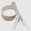 YKK Fastening Boat Separating Zipper - 20 X 1 1/2 Inch White