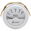 Livorsi Boat Boost Gauge GIB60WW - 2 Inch White