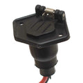 Boat Pole Light Base - Adapter - 3-Pin Matte Black Plastic