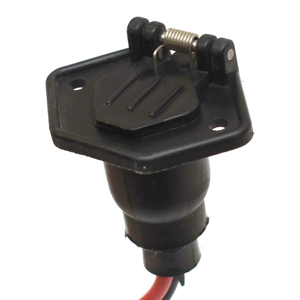 Boat Pole Light Base - Adapter - 3-Pin Matte Black Plastic