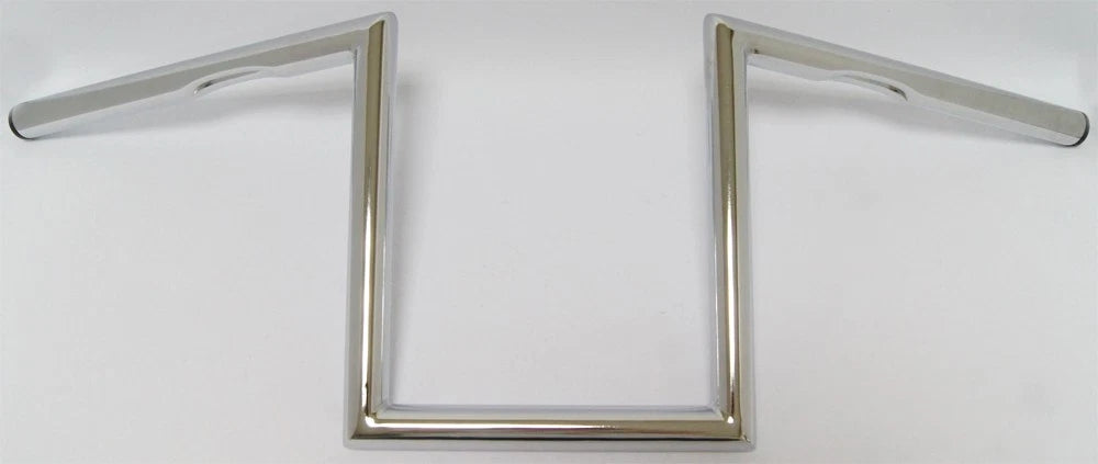 HardDrive 1" Dimpled Z Bar Handlebars with 4.5" Pull Back for Harley Dyna & Road
