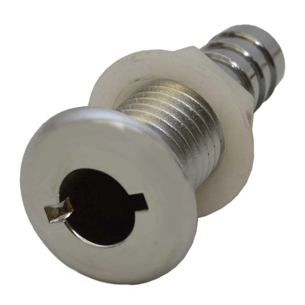 Sea Ray Boat Thru Hull - 3/4 Inch Silver Plastic