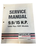 Force Outboards OB4646, 9.9/15 HP Service Manual 1988-1991 Models