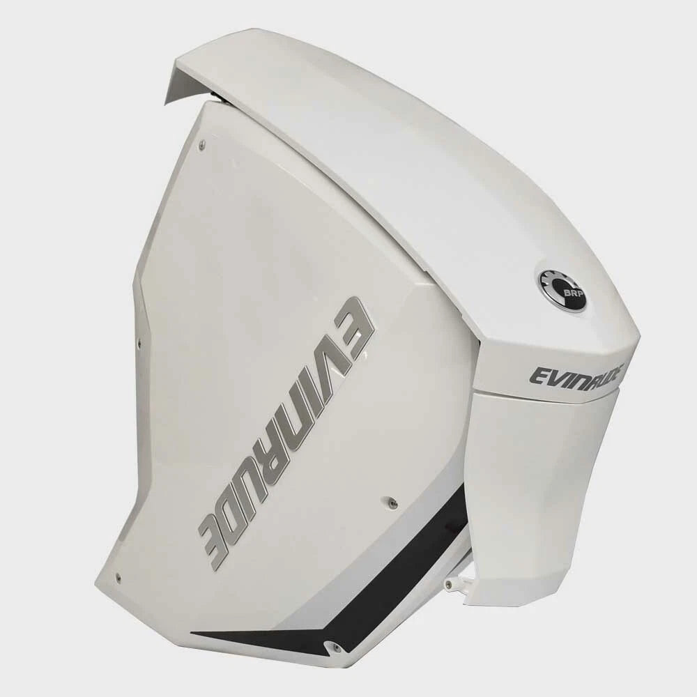 Evinrude Boat Engine Panels - 2019 Bright White with Black (kit)