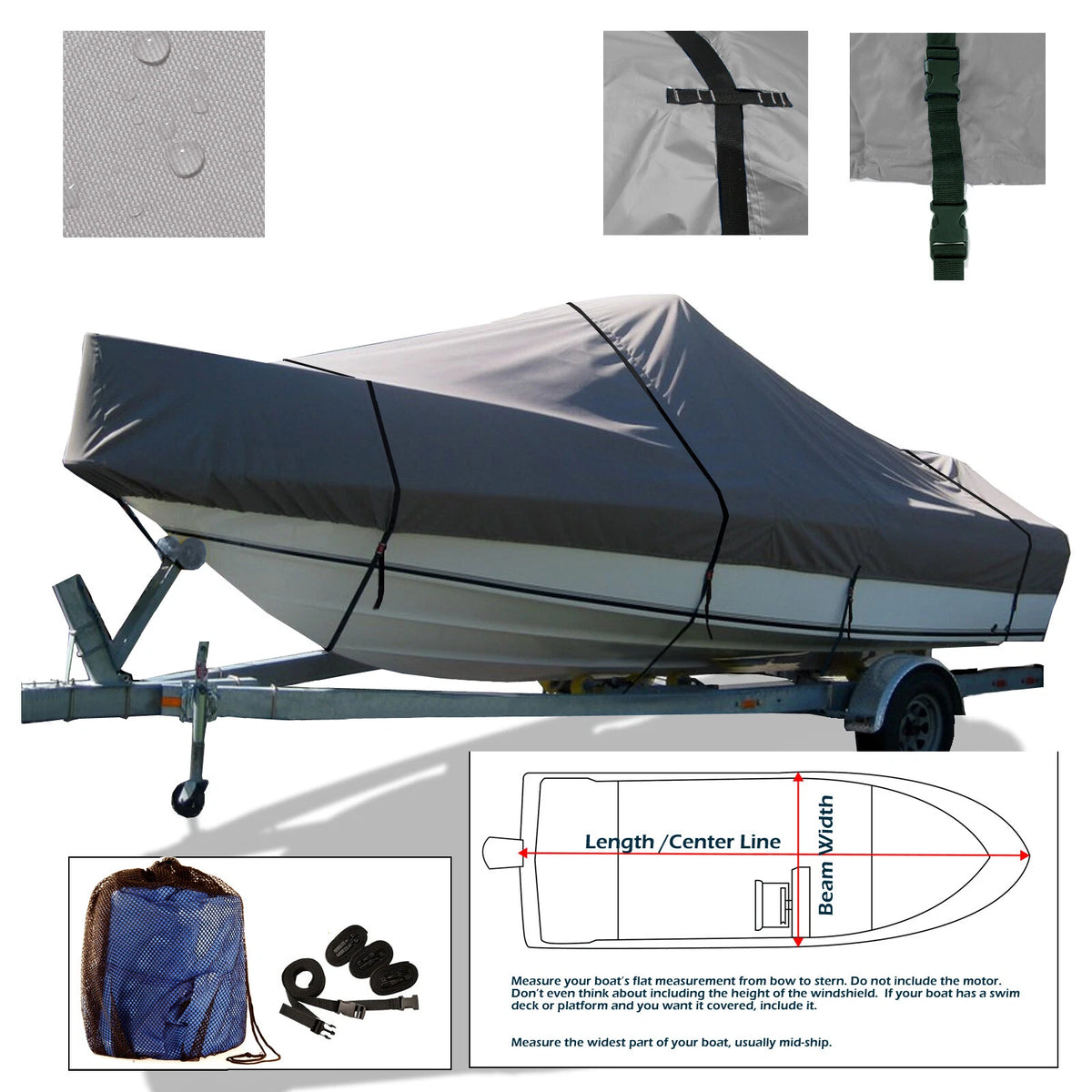 Sea Ray 230 LTD Cuddy Bow Rails Trailerable Boat Storage Cover Durable