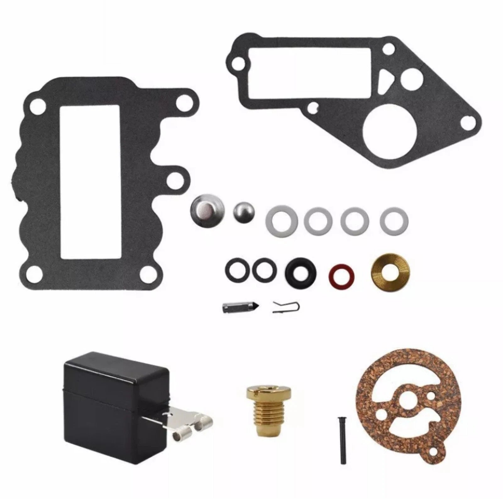 Carb Kit with Float for Johnson Evinrude Outboard 9.5 382048 BRP/OMC Carburetor