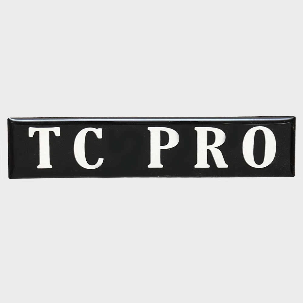 Crestliner Boat Raised Decal 2131974 - TC Pro 5 3/8 X 1 3/8 Inch Black