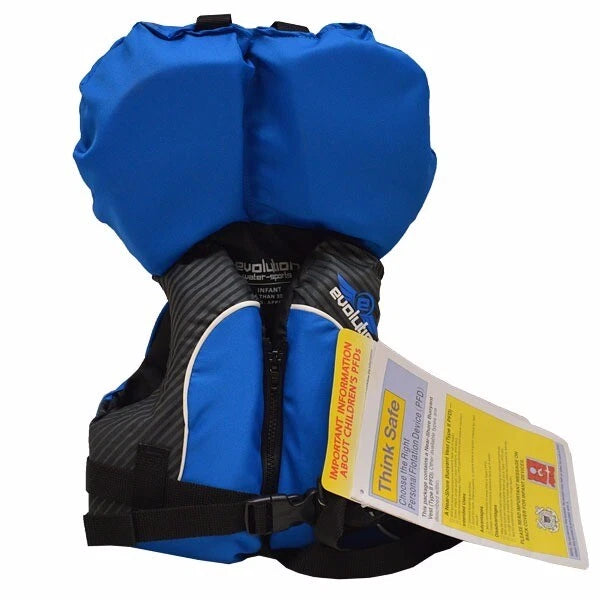 Evolution Boat PFD Life Jacket 112432-500-000 -13 - Infant Blue Gray