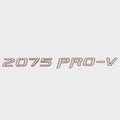Lund Boat Raised Emblem Decal 2338896 - 2075 Pro-V Silver Red 16 Inch