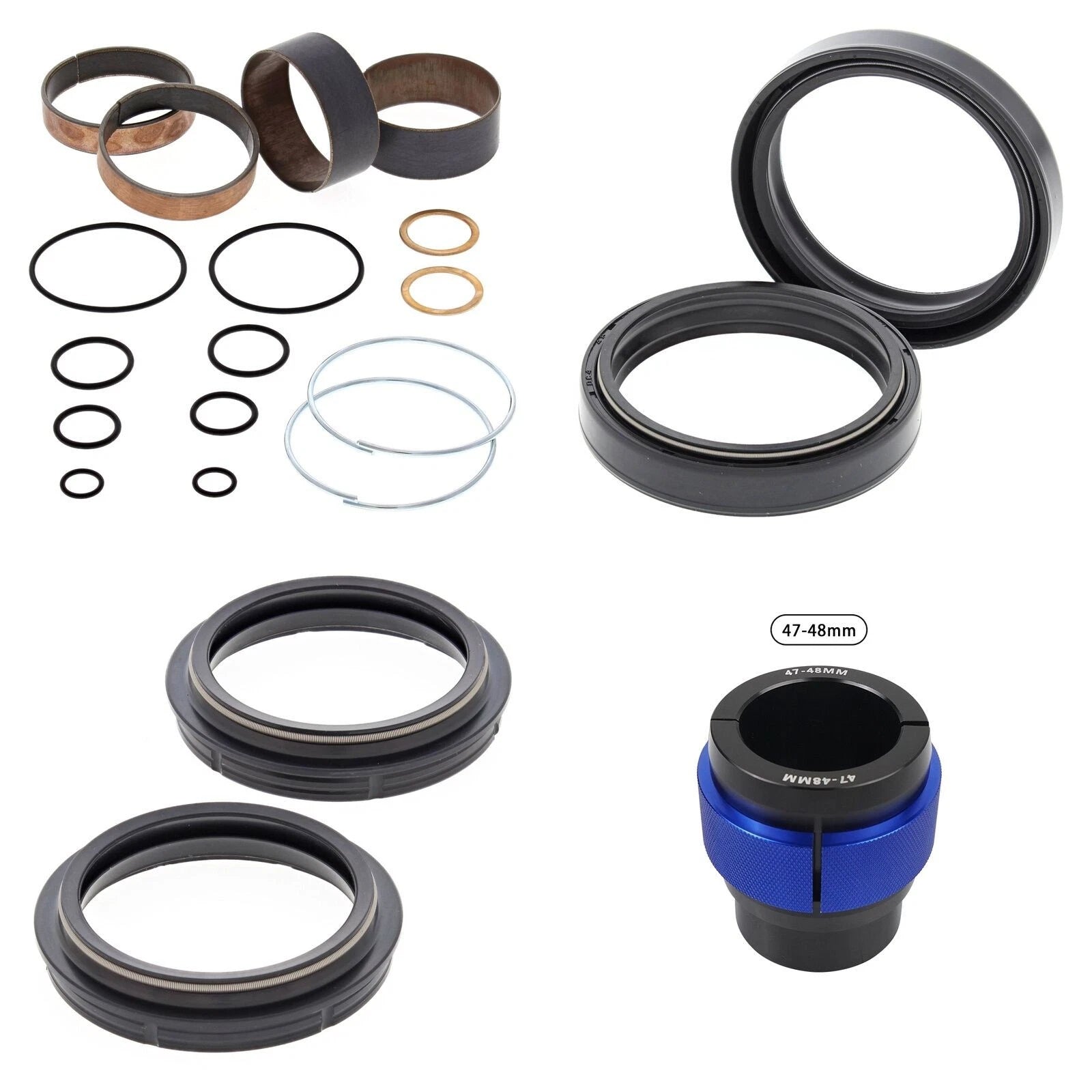Complete Front Fork Rebuild Kit for KTM 150 SX 2012-2014 with Driver