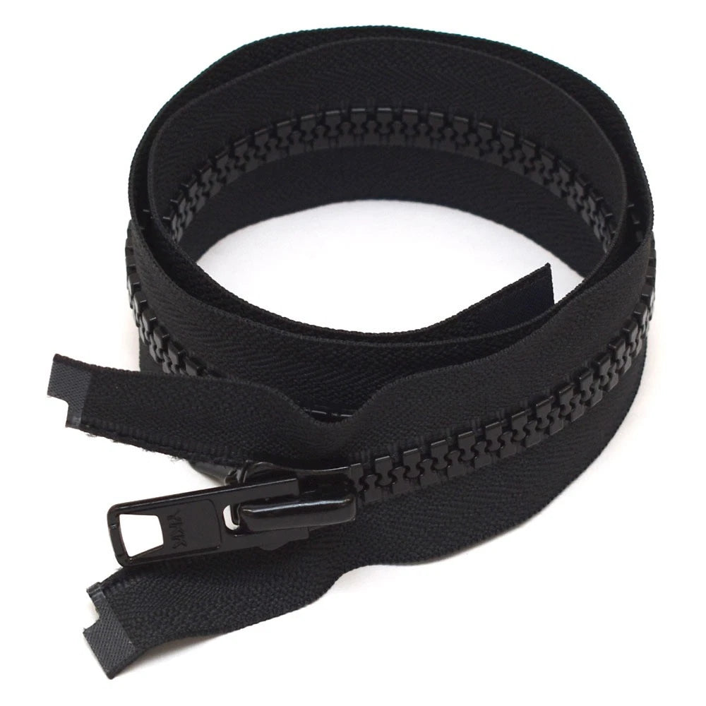 YKK Boat VISLON Zipper - No. 10 Black 80 Inch Double Pull